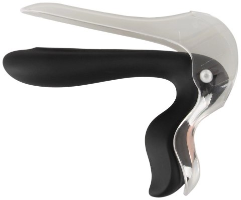 Bad Kitty Speculum LED z wibracją i regulacją, silikonowy 13,7cm Bad Kitty Speculum LED z wibracją i regulacją, silikonowy 13,7cm