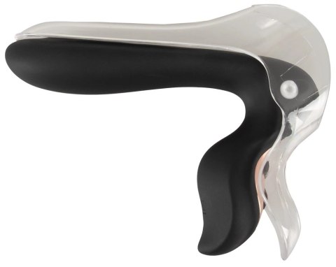 Bad Kitty Speculum LED z wibracją i regulacją, silikonowy 13,7cm Bad Kitty Speculum LED z wibracją i regulacją, silikonowy 13,7cm