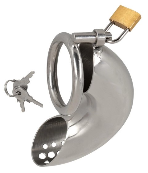 Fetish Collection Chastity Cage I - stalowa klatka z zamkiem, 13,5 cm Fetish Collection Chastity Cage I - stalowa klatka z zamkiem, 13,5 cm