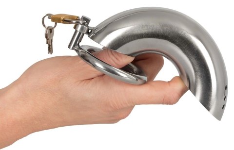 Fetish Collection Chastity Cage I - stalowa klatka z zamkiem, 13,5 cm Fetish Collection Chastity Cage I - stalowa klatka z zamkiem, 13,5 cm