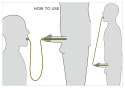 Penisplug Hollow Piss To Mouth - system intymny z rurką 88 cm