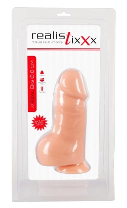 Realistixxx Model Real Big Dong 24,5 cm z przyssawką, teksturowany