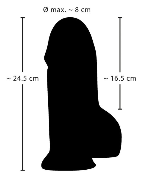 Realistixxx Model Real Big Dong 24,5 cm z przyssawką, teksturowany Realistixxx Model Real Big Dong 24,5 cm z przyssawką, teksturowany