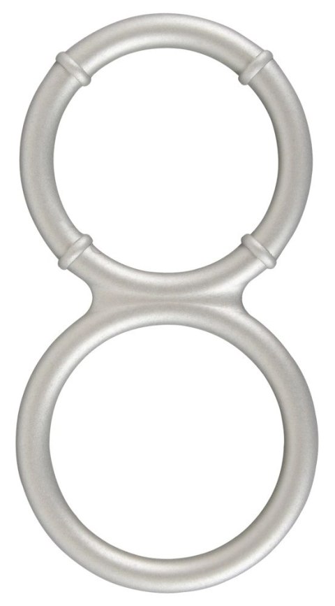 You2Toys Metallic Silicone - podwojny anatomiczny pierścień silikonowy You2Toys Metallic Silicone - podwojny anatomiczny pierścień silikonowy