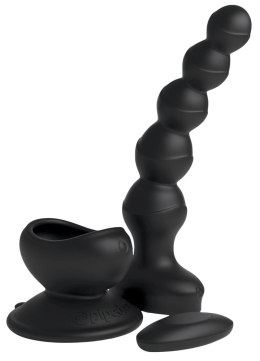 3some Model Koraliki Wibrujące z Pilotem i Przyssawką, silikonowe, 16,8 cm