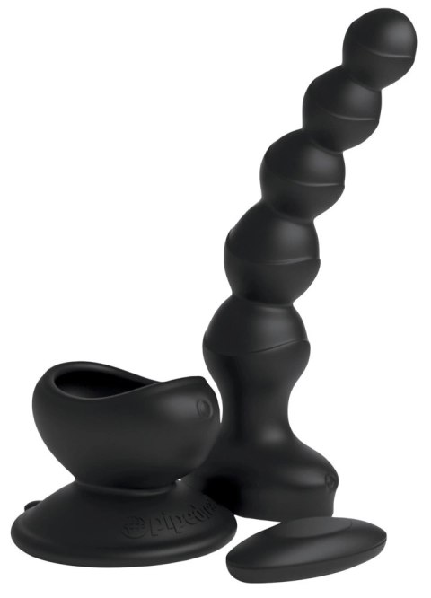 3some Model Koraliki Wibrujące z Pilotem i Przyssawką, silikonowe, 16,8 cm 3some Model Koraliki Wibrujące z Pilotem i Przyssawką, silikonowe, 16,8 cm
