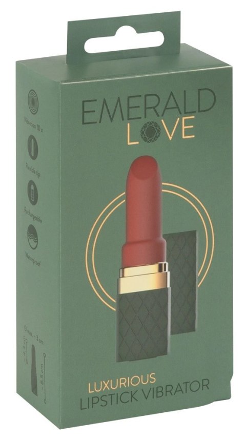 Emerald Love Lipstick Mini - Mini Wibrator idealny do torebki