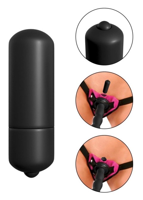 Fetish Fantasy Series Zestaw intymny z wibrującą nakładką 18,4 cm czarny Fetish Fantasy Series Zestaw intymny z wibrującą nakładką 18,4 cm czarny