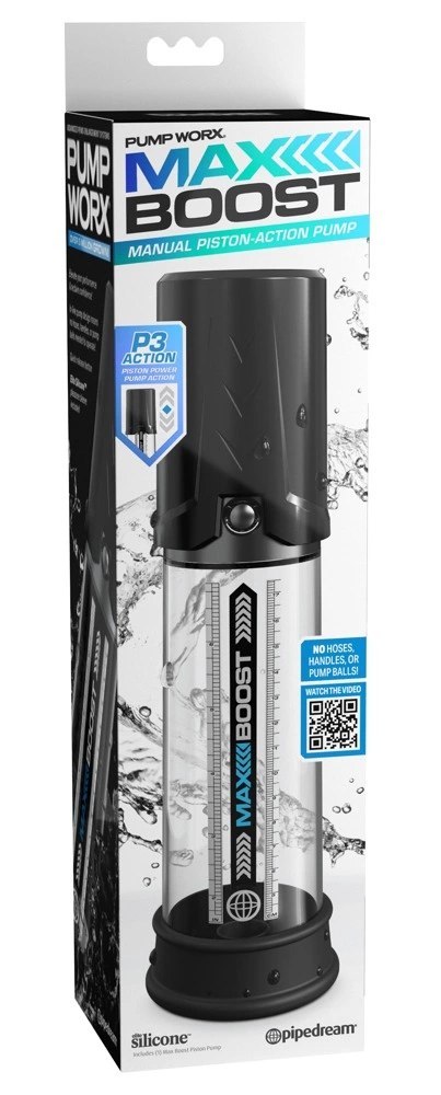 Pump Worx Max Boost Black - przezroczysta pompa prożniowa 28,6 cm