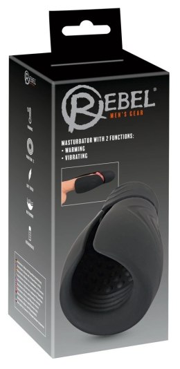 Rebel Intymna Maszyna Podgrzewająca 7 Trybow Wibracji Czarna 15cm