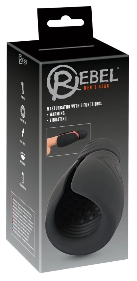 Rebel Intymna Maszyna Podgrzewająca 7 Trybow Wibracji Czarna 15cm
