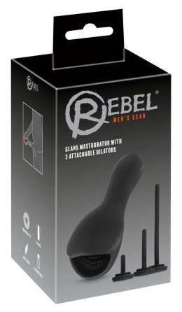 Rebel Model Intymny Czarny 10 Trybow + 3 Wkładki Rozszerzające