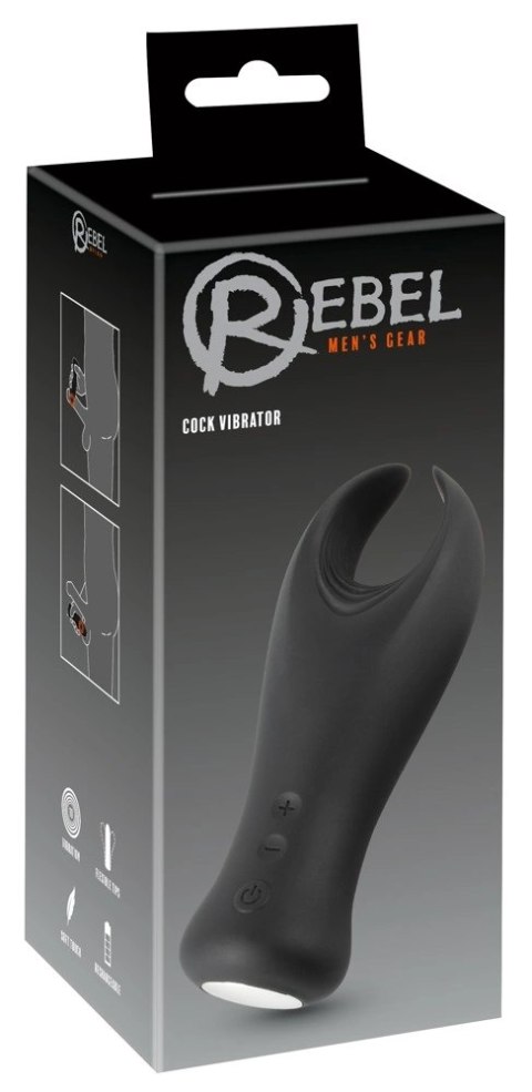 Rebel Model Intymny z 10 trybami wibracji, silikonowy, czarny