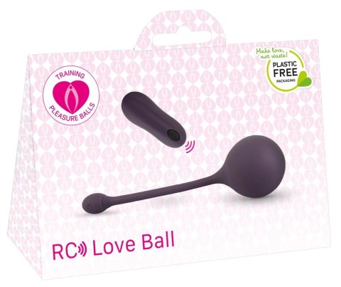 You2Toys Kula treningowa RC 10 trybow wibracji pilot fioletowa