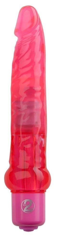 You2Toys Wibrator anatomiczny żelowy 7 trybow 17,5 cm TPE czarny