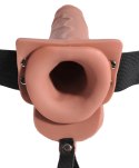 Fetish Fantasy Series Uprząż intymna z funkcją dozowania 21,6 cm brązowa
