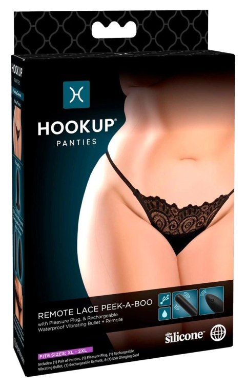 HookUp Panties Koronkowe Majtki XL-XXL z Systemem Wibracji i Pilotem HookUp Panties Koronkowe Majtki XL-XXL z Systemem Wibracji i Pilotem