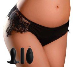 HookUp Panties Princess Panty koronkowe S-L z pilotem i modułem wibracyjnym
