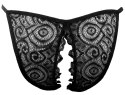 HookUp Panties Remote Lace Peek-a-Boo majtki S-L z pilotem USB czarne