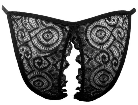 HookUp Panties Remote Lace Peek-a-Boo majtki S-L z pilotem USB czarne HookUp Panties Remote Lace Peek-a-Boo majtki S-L z pilotem USB czarne