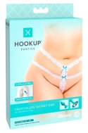 HookUp Panties Secret Gem Stringi XL-XXL z elementem dekoracyjnym silikonowym
