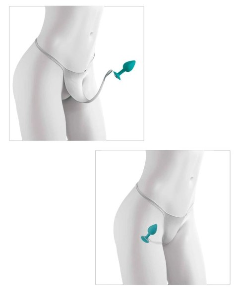 HookUp Panties Secret Gem Stringi XL-XXL z elementem dekoracyjnym silikonowym HookUp Panties Secret Gem Stringi XL-XXL z elementem dekoracyjnym silikonowym