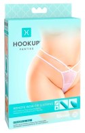 HookUp Panties Stringi XL-XXL z wkładką i pilotem, 10 trybow, czarne
