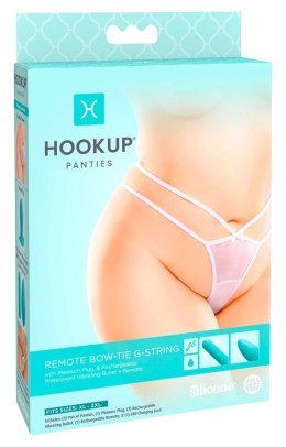 HookUp Panties Stringi XL-XXL z wkładką i pilotem, 10 trybow, czarne