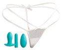HookUp Panties Stringi XL-XXL z wkładką i pilotem, 10 trybow, czarne