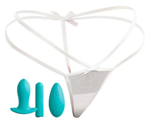 HookUp Panties Stringi XL-XXL z wkładką i pilotem, 10 trybow, czarne HookUp Panties Stringi XL-XXL z wkładką i pilotem, 10 trybow, czarne