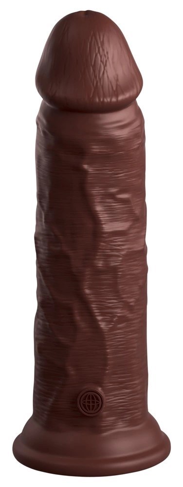 King Cock Elite 8" silikonowy model z przyssawką, brązowy, 20 cm King Cock Elite 8" silikonowy model z przyssawką, brązowy, 20 cm