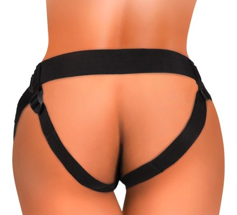 King Cock Elite Comfy Body Dock zestaw uprząż + model silikonowy 18 cm ciemny King Cock Elite Comfy Body Dock zestaw uprząż + model silikonowy 18 cm ciemny