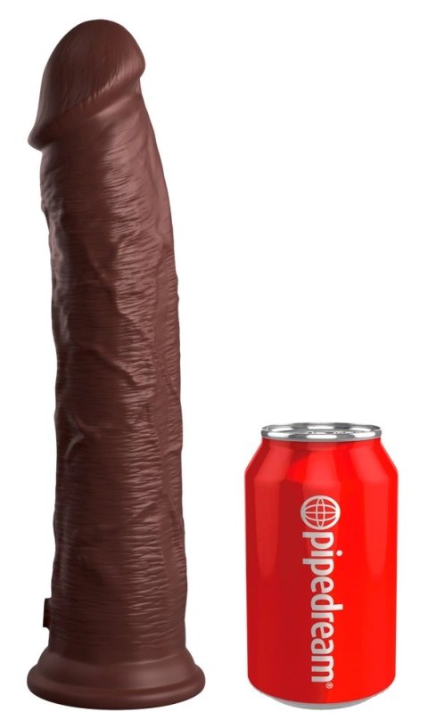 King Cock Elite Model 28 cm silikonowy z przyssawką brązowy King Cock Elite Model 28 cm silikonowy z przyssawką brązowy