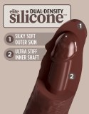 King Cock Elite Model 28 cm silikonowy z przyssawką brązowy