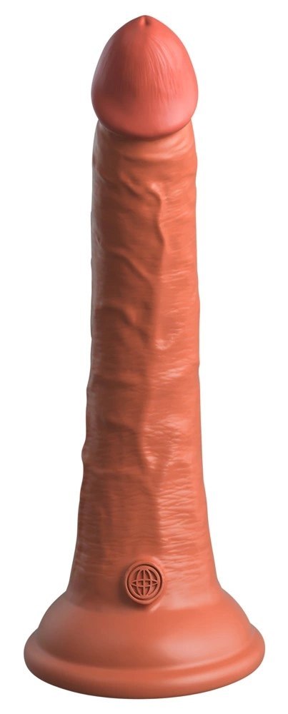 King Cock Elite Model 7" Silikonowy Dwuwarstwowy, Przyssawka, Ciemny King Cock Elite Model 7" Silikonowy Dwuwarstwowy, Przyssawka, Ciemny
