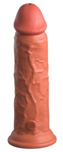 King Cock Elite Model 8" Silikonowy z Przyssawką, Ciemny, 20 cm