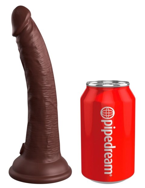 King Cock Elite Silikonowy Model z Przyssawką 18 cm Brązowy King Cock Elite Silikonowy Model z Przyssawką 18 cm Brązowy