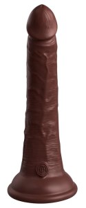 King Cock Elite Silikonowy Model z Przyssawką 18 cm Brązowy