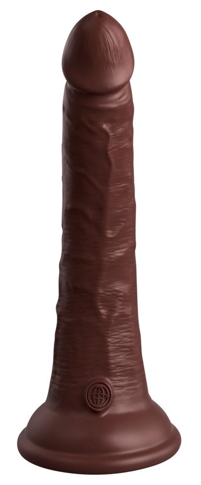 King Cock Elite Silikonowy Model z Przyssawką 18 cm Brązowy King Cock Elite Silikonowy Model z Przyssawką 18 cm Brązowy