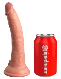 King Cock Elite silikonowy model anatomiczny z przyssawką 18 cm jasny