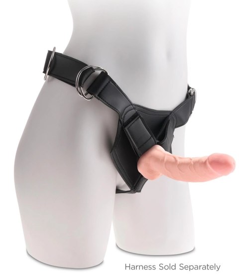 King Cock Plus Model 20 cm Jasny - Anatomiczny z Przyssawką i Bazą King Cock Plus Model 20 cm Jasny - Anatomiczny z Przyssawką i Bazą