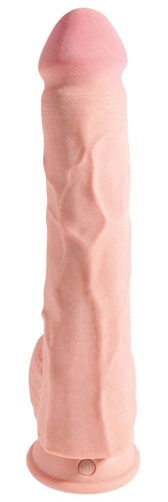 King Cock Plus Model 30 cm Jasny - Anatomiczna Forma z Przyssawką King Cock Plus Model 30 cm Jasny - Anatomiczna Forma z Przyssawką