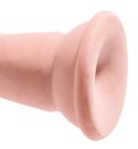 King Cock Plus Model 7" Triple Density Jasny Beż 18 cm z Przyssawką