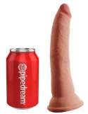 King Cock Plus Model 7" Triple Density Przyssawka 18cm Ciemny TPE