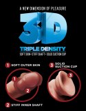 King Cock Plus Model 7" Triple Density Przyssawka 18cm Ciemny TPE