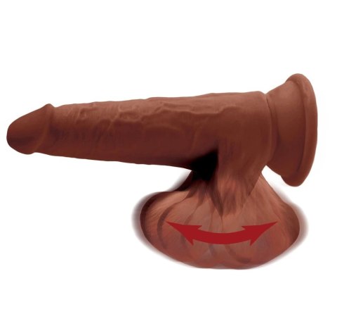 King Cock Plus Triple Density 20 cm ciemny - model z kulkami i przyssawką King Cock Plus Triple Density 20 cm ciemny - model z kulkami i przyssawką