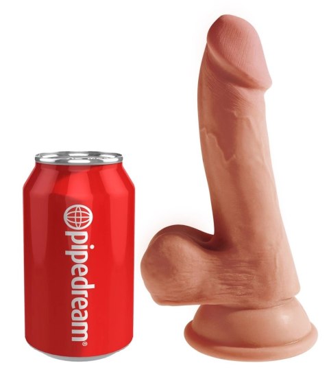 King Cock Plus Triple Density model z przyssawką 17 cm ciemny brąz King Cock Plus Triple Density model z przyssawką 17 cm ciemny brąz