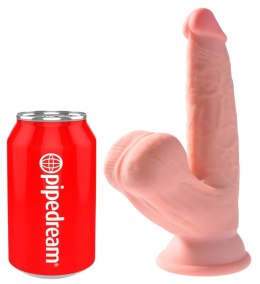 King Cock Plus model 15,2 cm jasny - anatomiczny kształt, kulki, przyssawka