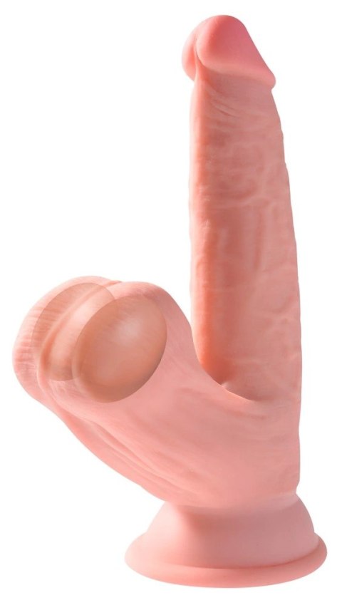 King Cock Plus model 15,2 cm jasny - anatomiczny kształt, kulki, przyssawka King Cock Plus model 15,2 cm jasny - anatomiczny kształt, kulki, przyssawka