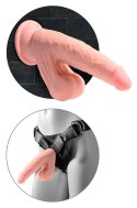 King Cock Plus model 15,2 cm jasny - anatomiczny kształt, kulki, przyssawka